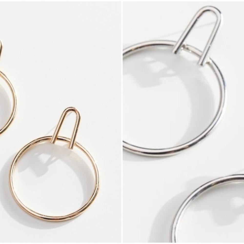 Urban Outfitters Leni Modern Post Earrings NWT S G